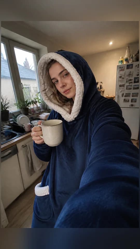 Customer photo with a Wohlflausch blanket