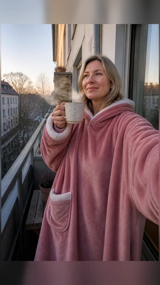 Customer photo with a Wohlflausch blanket