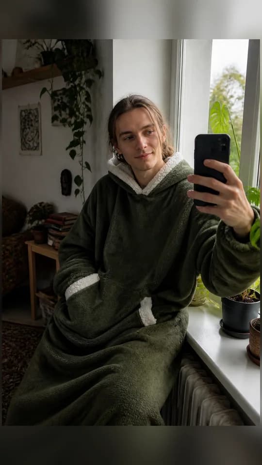 Customer photo with a Wohlflausch blanket