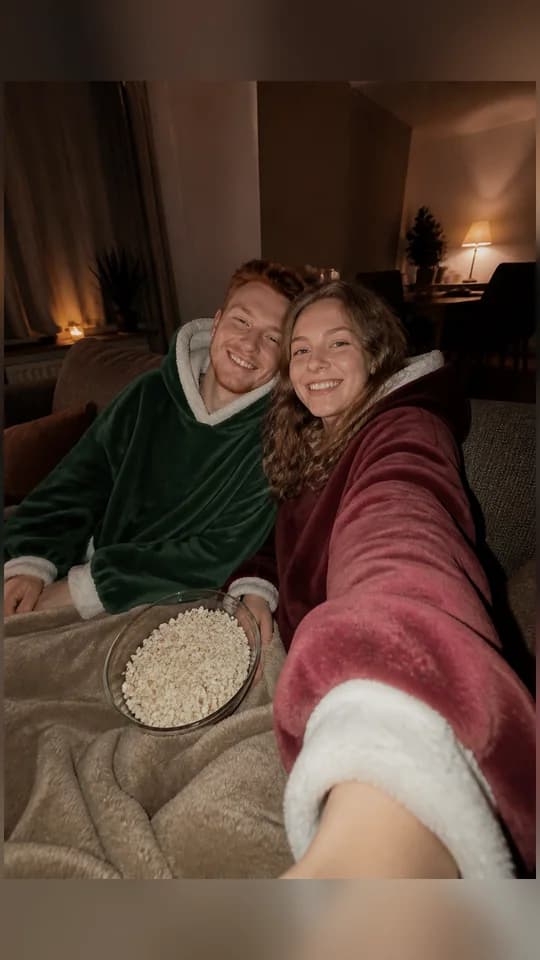 Customer photo with a Wohlflausch blanket