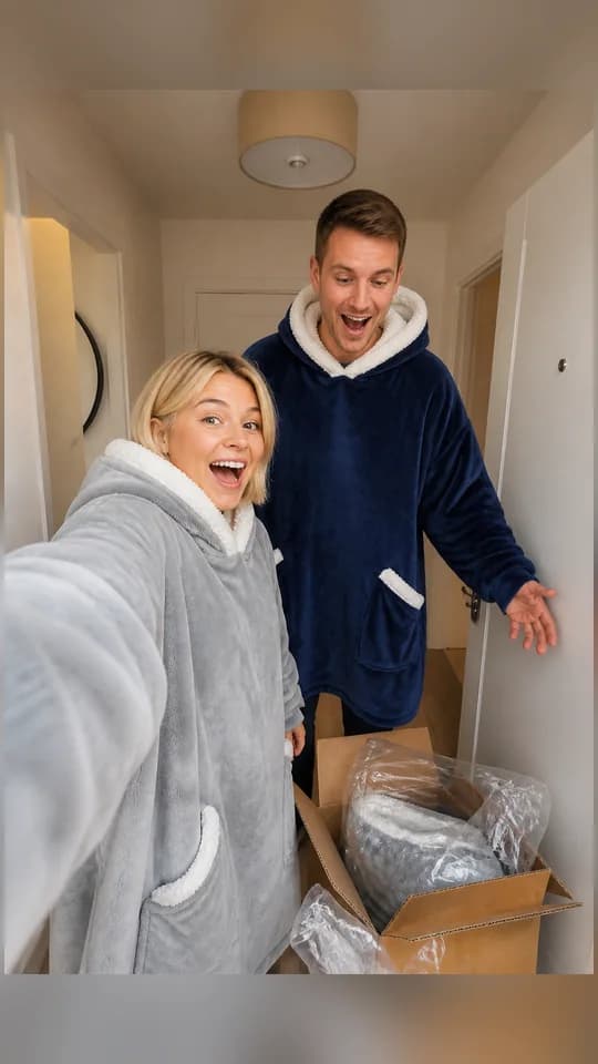 Customer photo with a Wohlflausch blanket